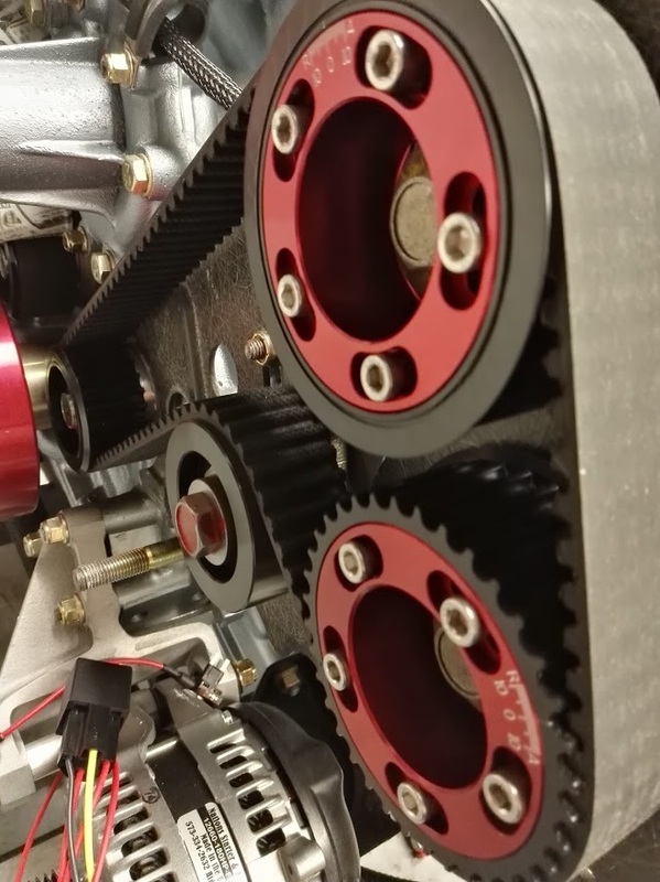 Ferrari adjustable timing belt system